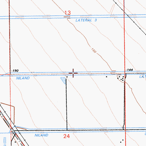 Topographic Map of Niland Lateral Two, CA