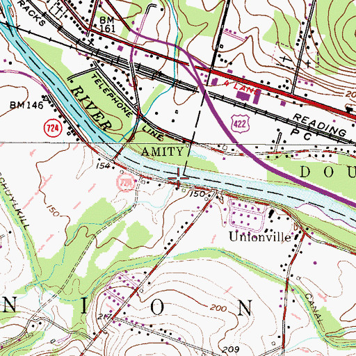 Topographic Map of Mill Creek, PA