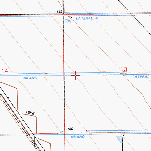 Topographic Map of Niland Lateral Three, CA