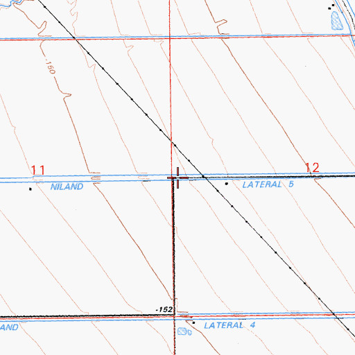 Topographic Map of Niland Lateral Five, CA