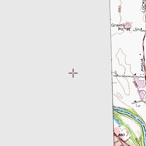 Topographic Map of Recks Trailer Park, OH