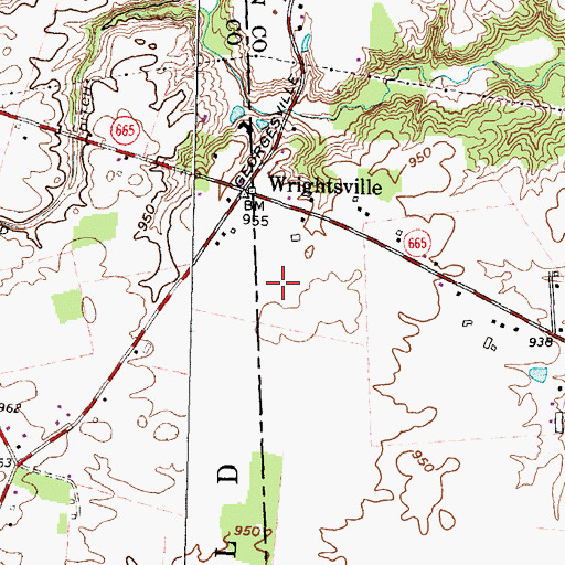 Topographic Map of Circle S Farms, OH