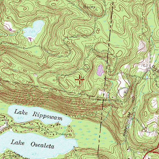 Topographic Map of East Long Pond Mountain, NY