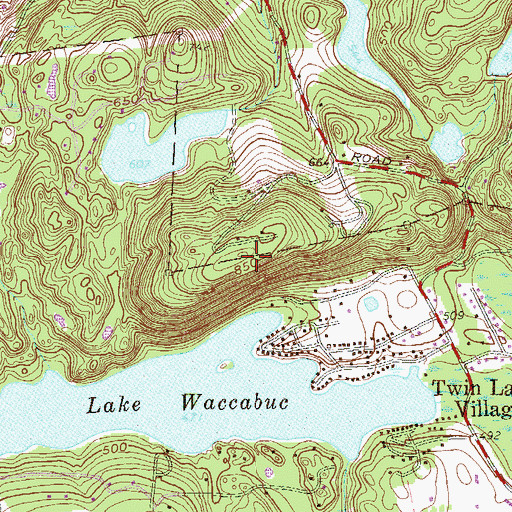 Topographic Map of Long Pond Mountain, NY