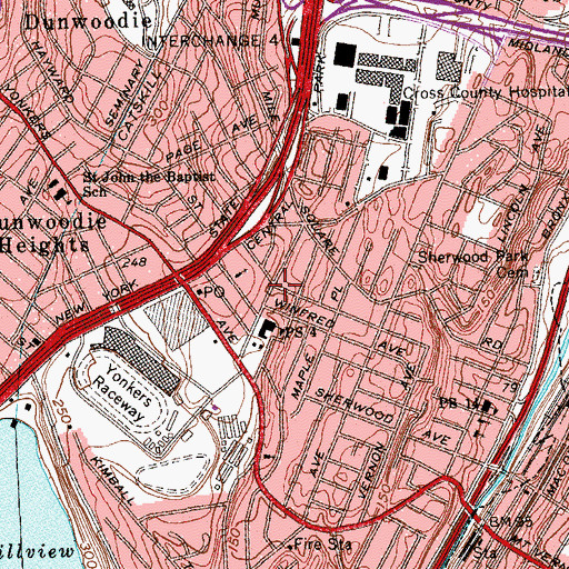 Topographic Map of Empire Park, NY