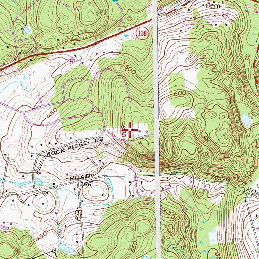 Topographic Map of Flintlock Ridge, NY