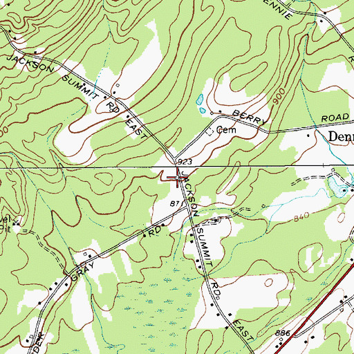 Topographic Map of Brower Farm, NY
