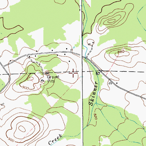 Topographic Map of Goderies Tree Farm, NY