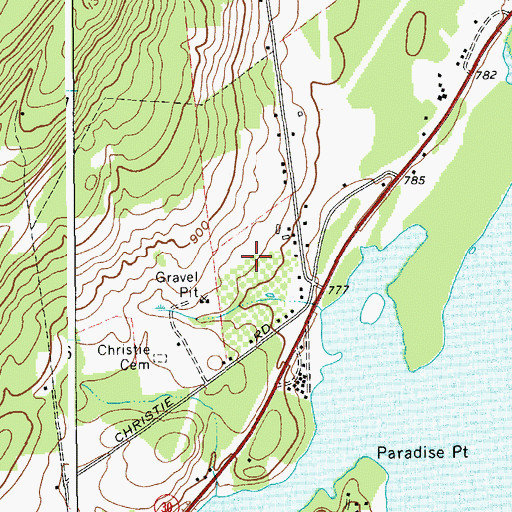 Topographic Map of Lake View Orchards, NY