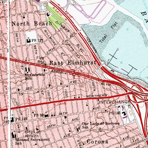 Topographic Map of New Covenant Church of God, NY