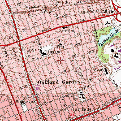 Topographic Map of New Millineum United Methodist Church, NY