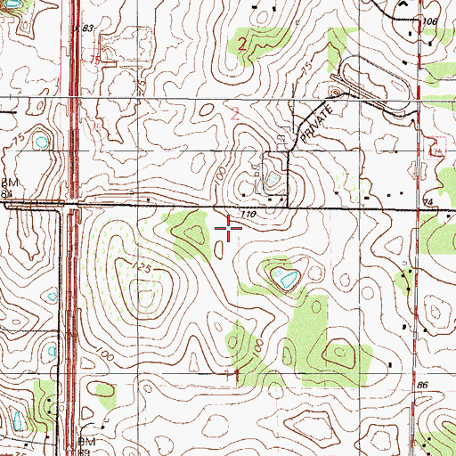 Topographic Map of United Pentecostal Church of Ocala, FL