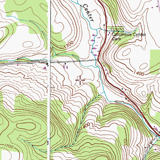 Topographic Map of Fairkit Farm, NY