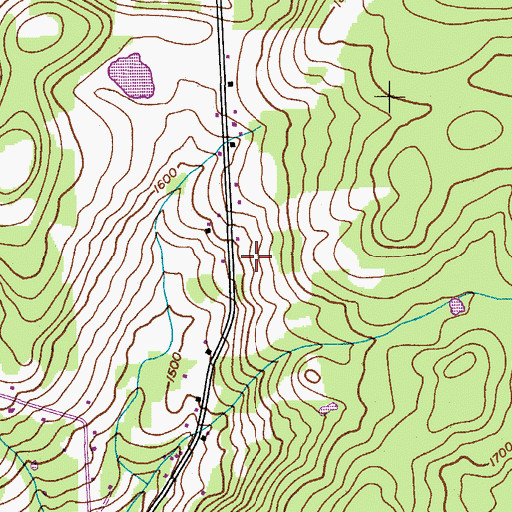 Topographic Map of Hidden Ponds Stables, NY