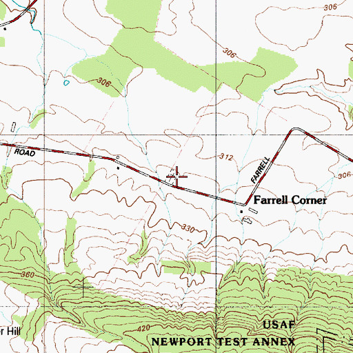 Topographic Map of Welch Calvinistic Methodist Cemetery, NY