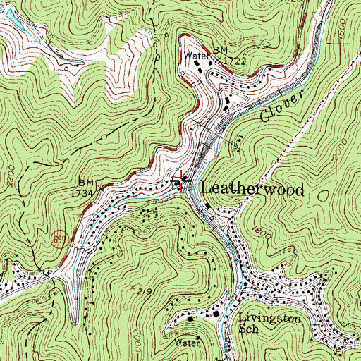 Topographic Map of Berean Baptist Church, KY