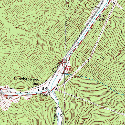Topographic Map of Jim Hill Railroad Station (historical), KY