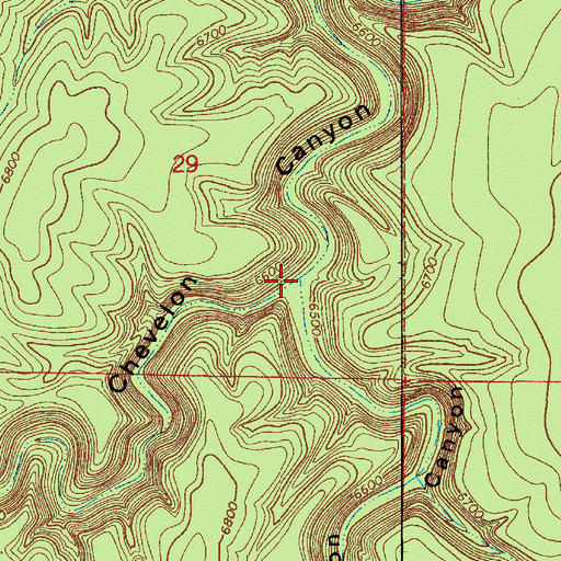 Topographic Map of Alder Canyon, AZ