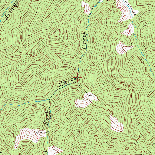 Topographic Map of Little Branch, KY