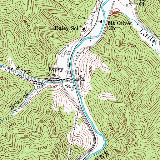 Topographic Map of Jessie Post Office (historical), KY