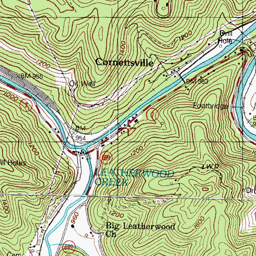 Topographic Map of Bethanna Church, KY