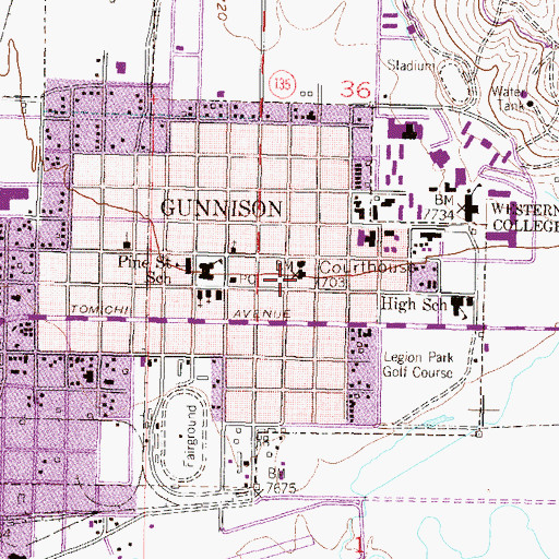 Topographic Map of Aberdeen (historical), CO
