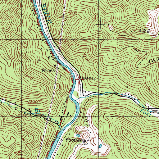 Topographic Map of Newsite Railroad Station (historical), KY
