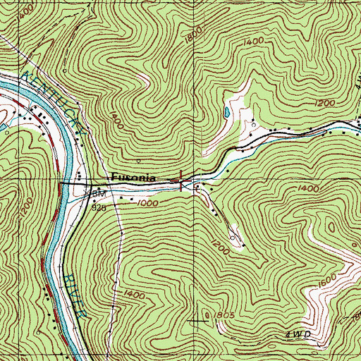 Topographic Map of Big Branch (historical), KY