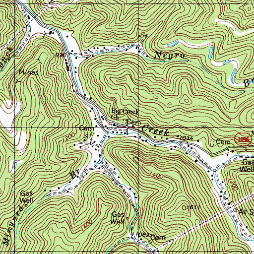 Topographic Map of Eversole School Number Eleven (historical), KY