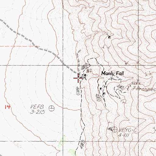 Topographic Map of Redlands Canyon, CA