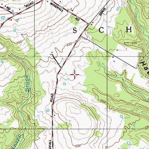 Topographic Map of Circle T Farms, NY