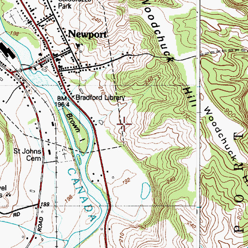 Topographic Map of Kuyahoora Farm, NY