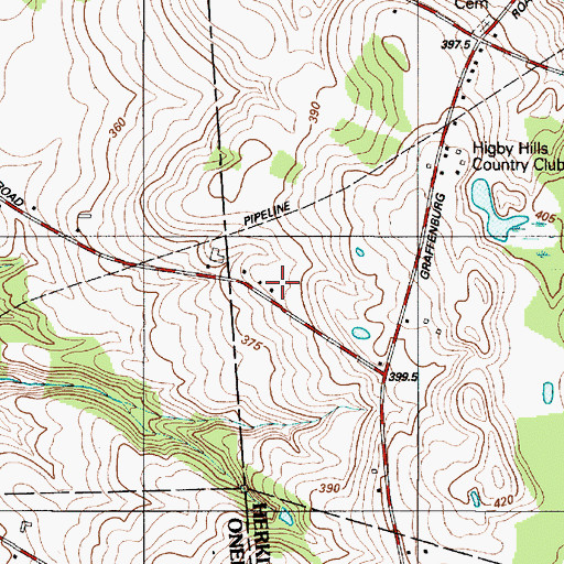 Topographic Map of Meadowbee Herb Farm, NY