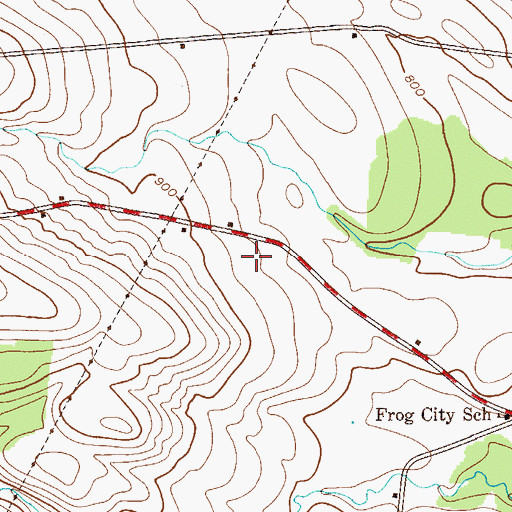 Topographic Map of Walking Clover Farms, NY