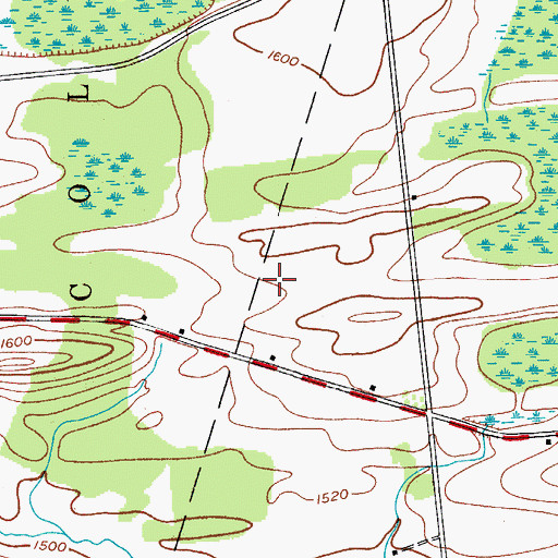 Topographic Map of Land of Milk and Honey, NY