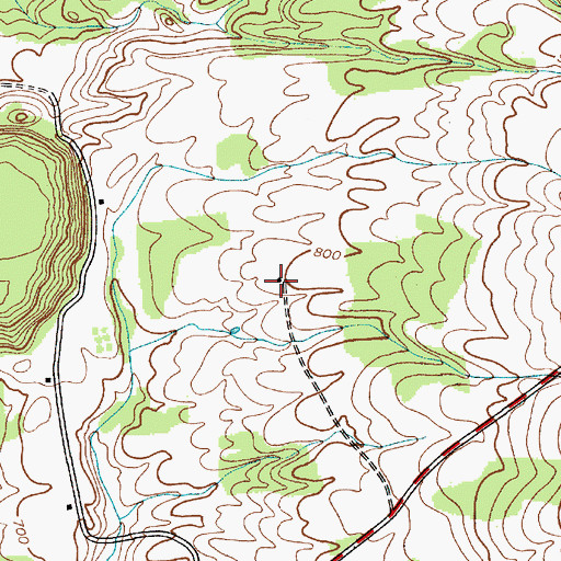 Topographic Map of Bouchard Farm, NY