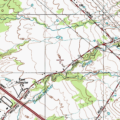 Topographic Map of Salamone Farms, NY