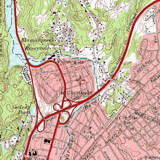 Topographic Map of Harbor Heights, NY