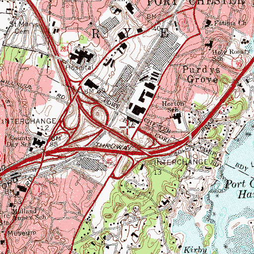 Topographic Map of Hassock Meadow, NY