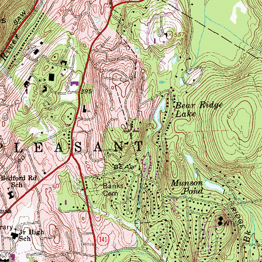 Topographic Map of Hays Hill, NY