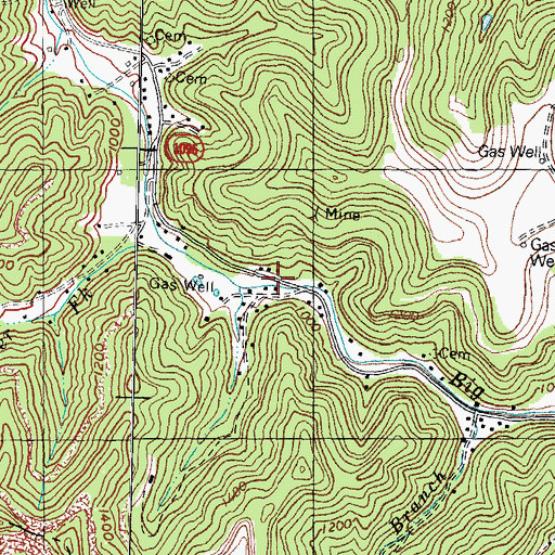 Topographic Map of Whitaker Church, KY