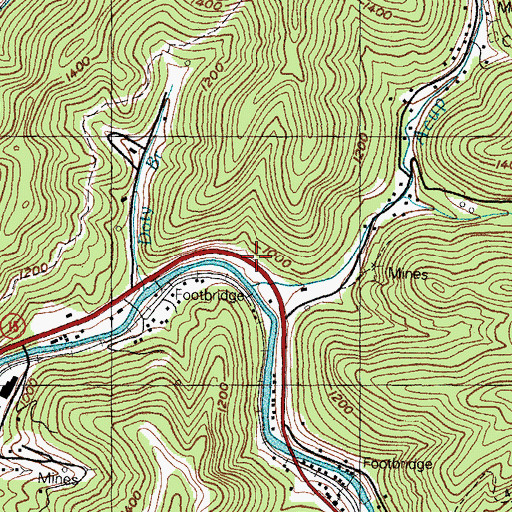 Topographic Map of School Number Five (historical), KY