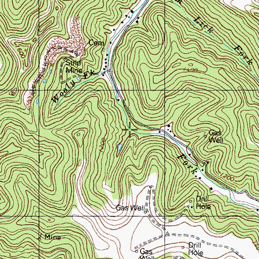 Topographic Map of Sheep Hollow, KY