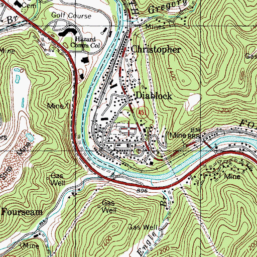 Topographic Map of Englewood Cemetery, KY