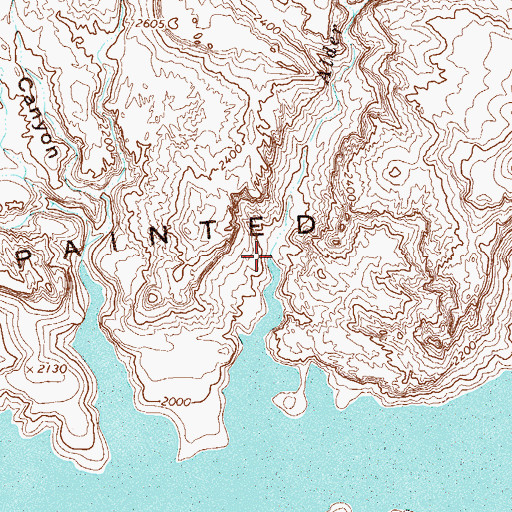 Topographic Map of Alder Creek, AZ