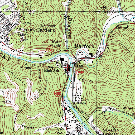 Topographic Map of Walter Hull Presbyterian Church, KY