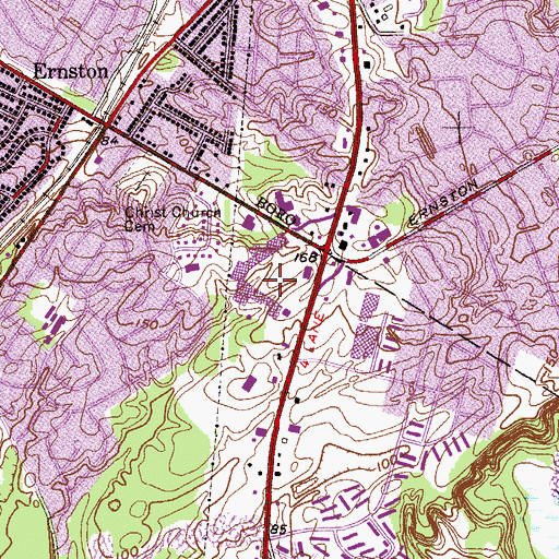 Topographic Map of Old Bridge Gateway Shopping Center, NJ