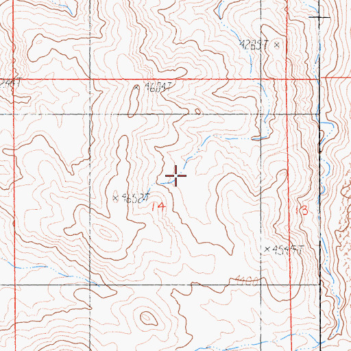 Topographic Map of Rodman Mountains, CA