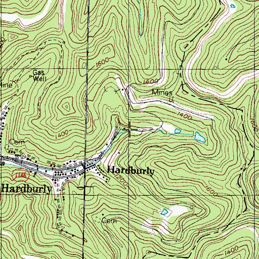 Topographic Map of Burlingham Railroad Station (historical), KY