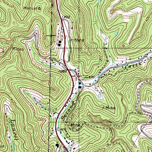 Topographic Map of Hull School (historical), KY
